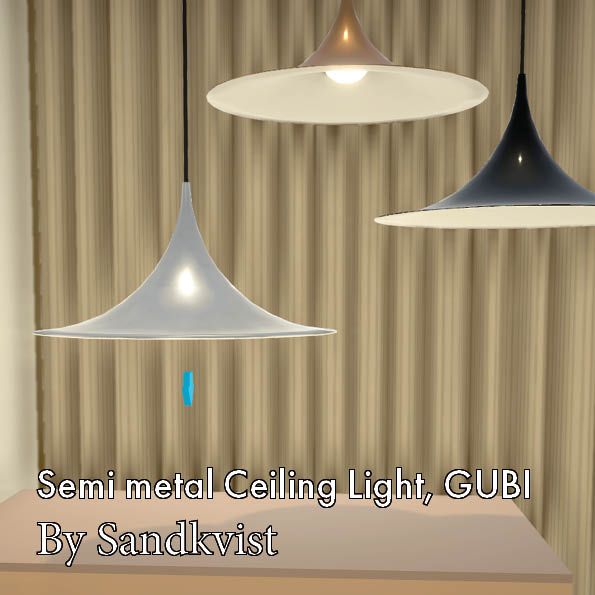 Semi metal Ceiling Light GUBI 60cm