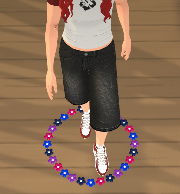 Bi Pride Flag Character Selector – Flowers
