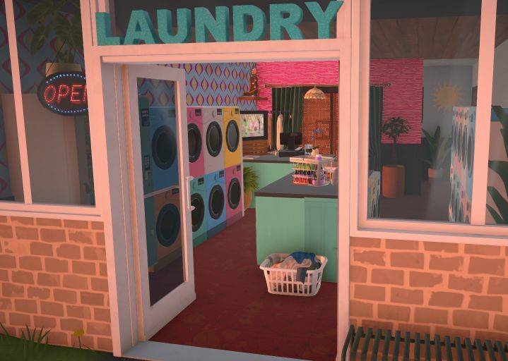 Laundromat and Apartment