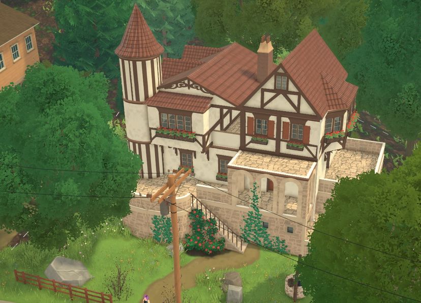 German Style empty building