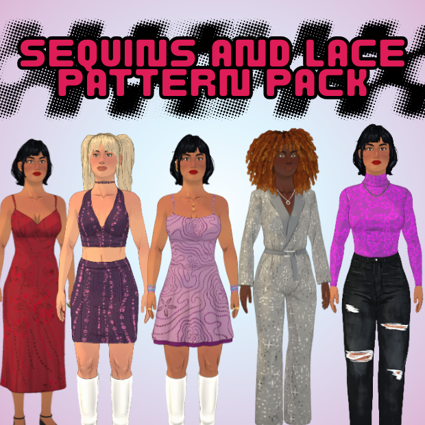 Sequins and Lace Pattern Pack