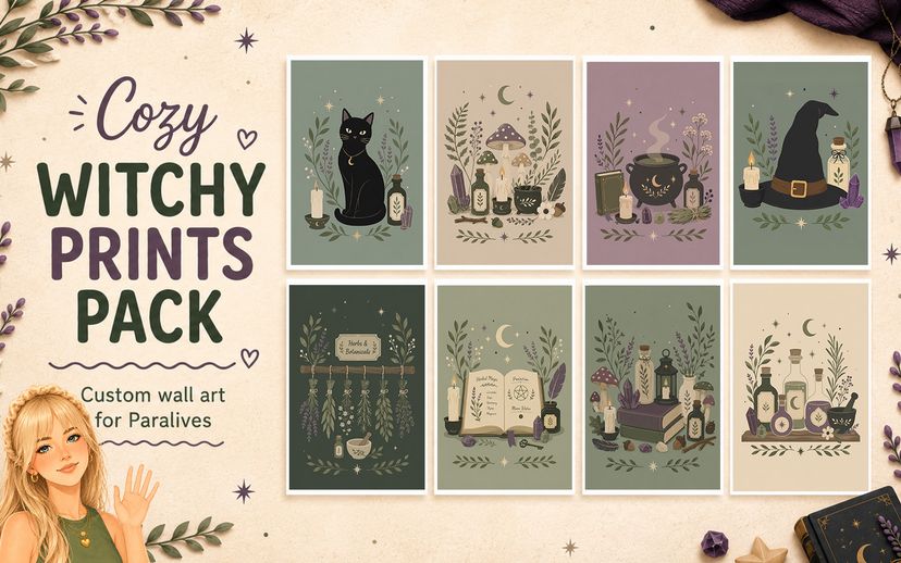 ParalivesEmmy - Cozy Witchy Prints Pack