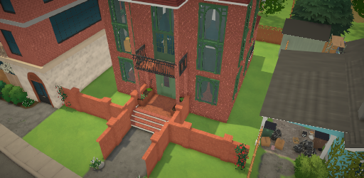Two story brick, high ceiling fancy house