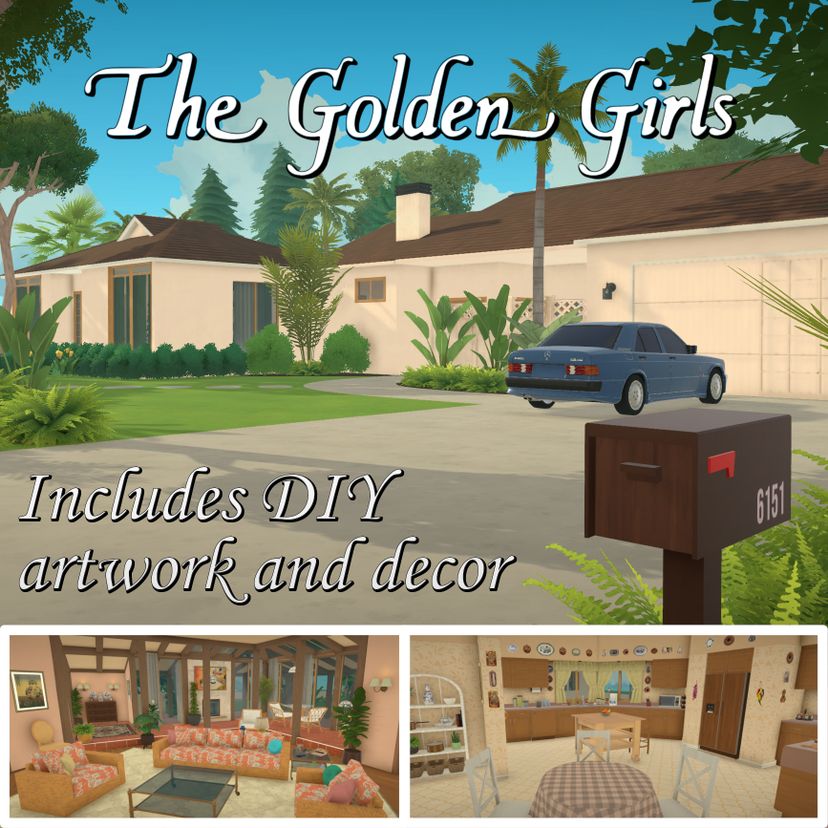 The Golden Girls House (Includes DIY Artwork and Decor)