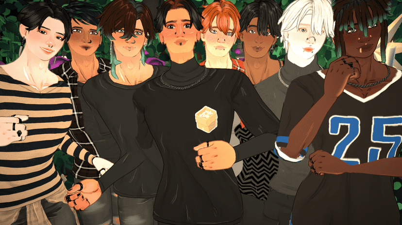8 paras/ goth/emo/ y2k / alternative roommates
