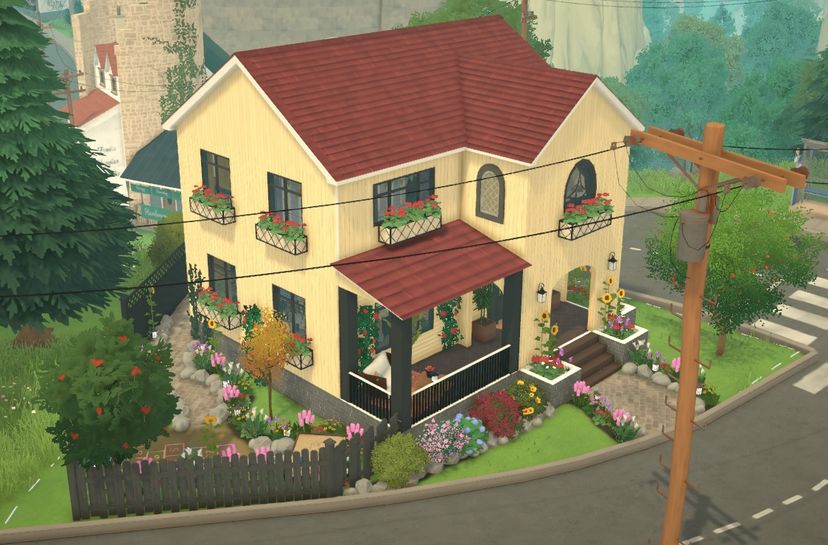 Lovely yellow house