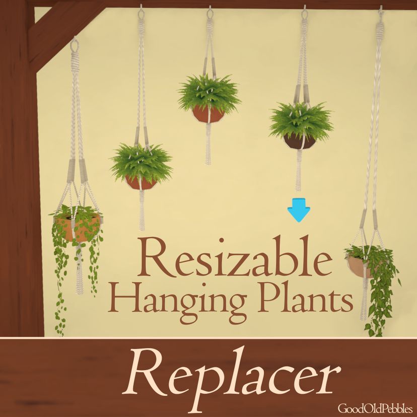 [Pebbles] Resizable Hanging Plants REPLACER