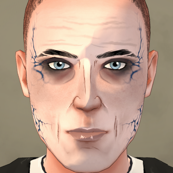 Vampiric Veins Face Paint