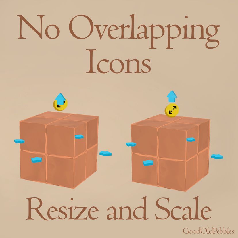 [Pebbles] No Overlapping Icons (Resize And Scale)
