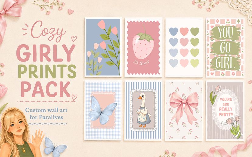 ParalivesEmmy - Cozy Girly Prints Pack