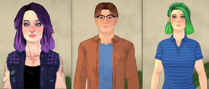 Abigail, Caroline, Pierre - Stardew Valley