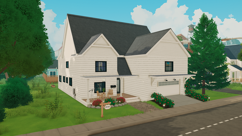 White Country Style Home