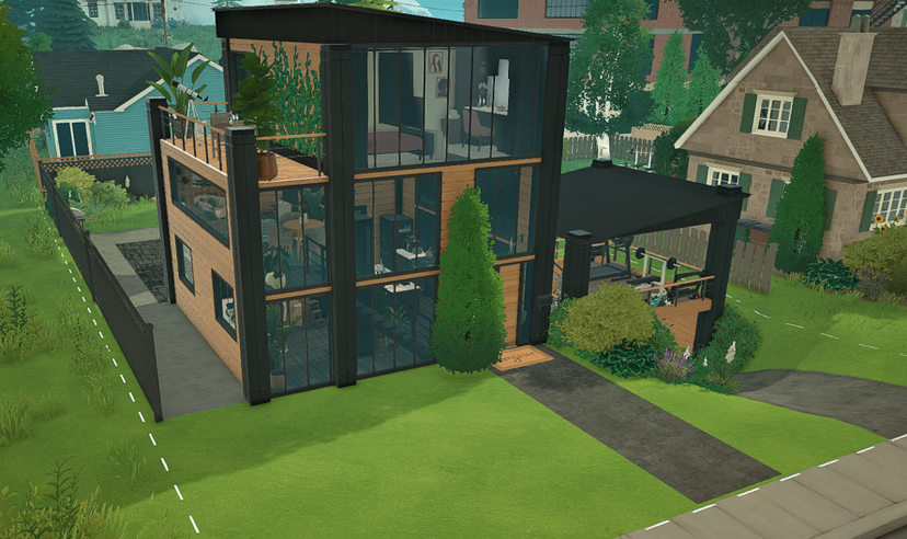 Modern Mezzanine House