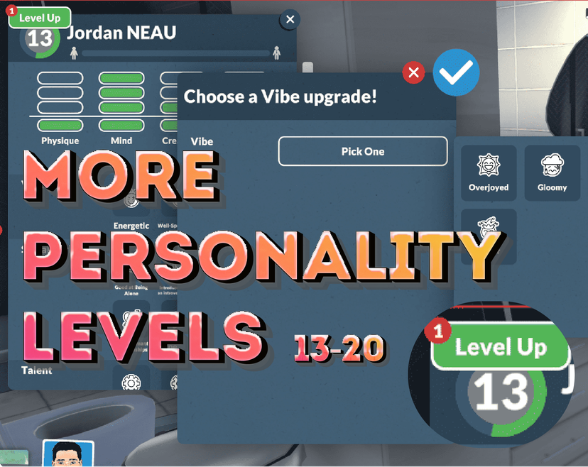 More Personality Levels — Break the level 12 cap!