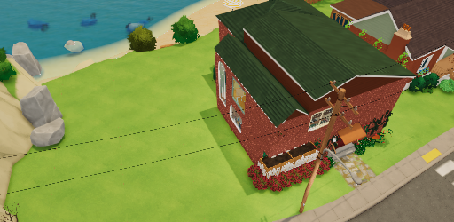 Single-story duplex house