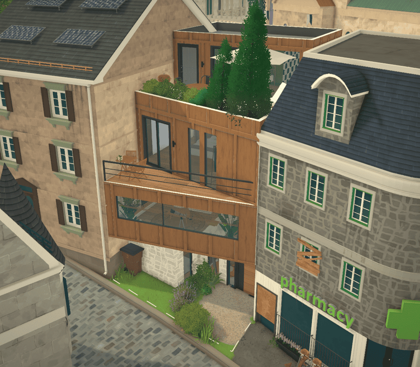 Modern downtown house