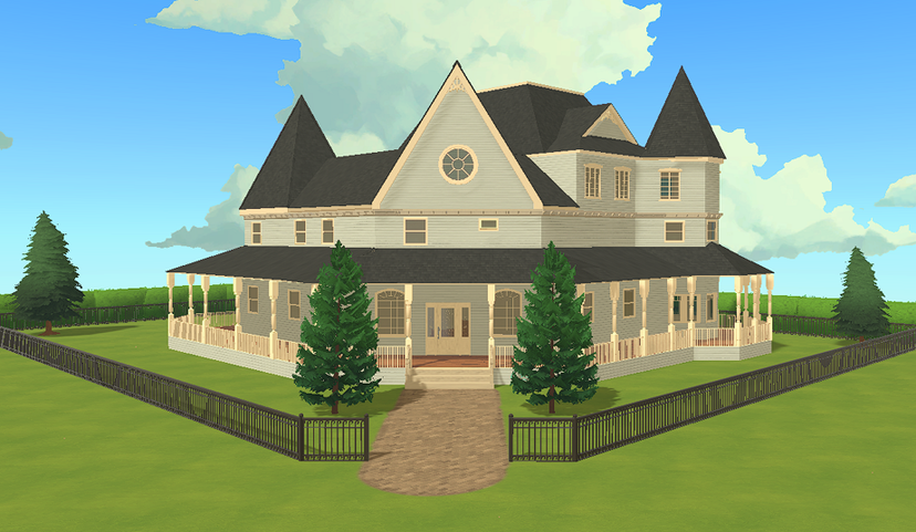 Victorian Farmhouse Mansion (SHELL)