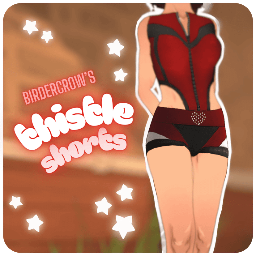 [birdercrow] Thistle Biker Shorts
