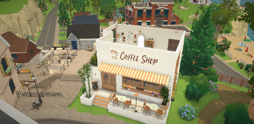 Log Style Coffee Shop by Sherry