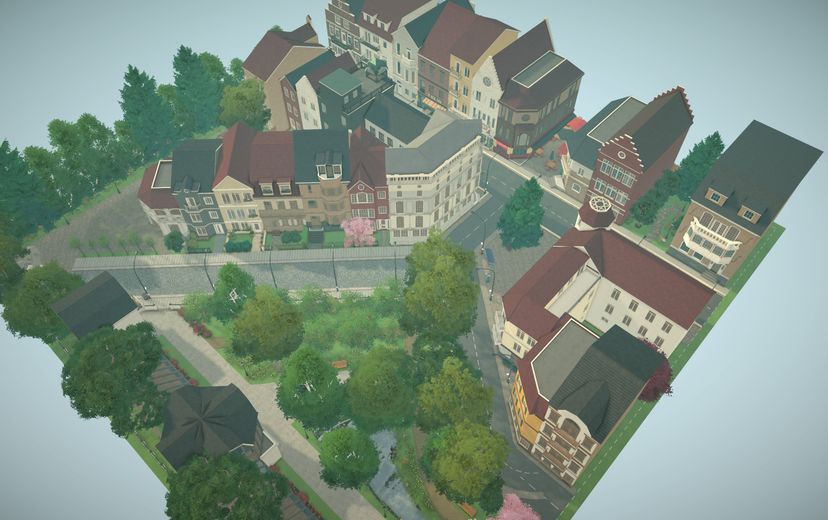 Small european style town.