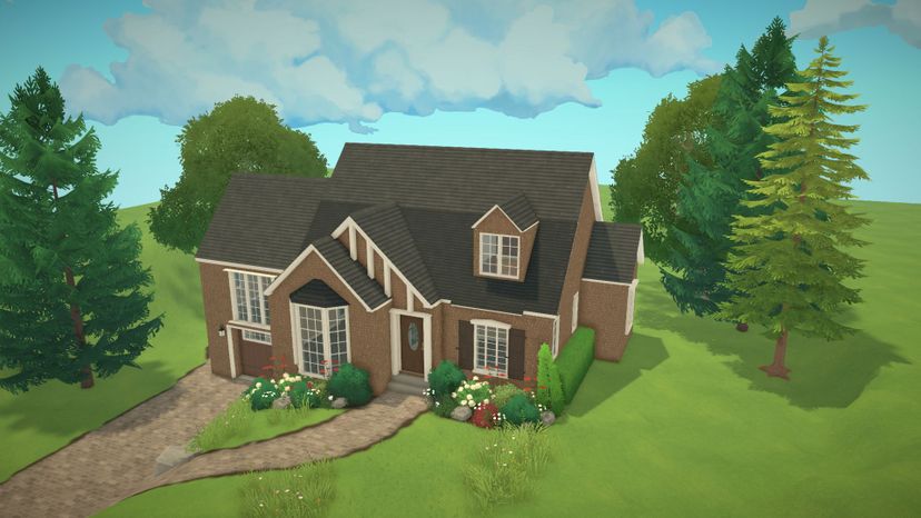 Brick Split Level House