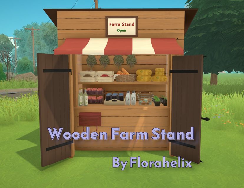 Little Wooden Farm Stand