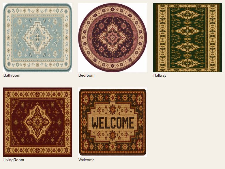 KR Retro Rug Set