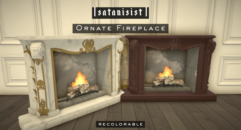 [satanisist] Ornate Fireplace