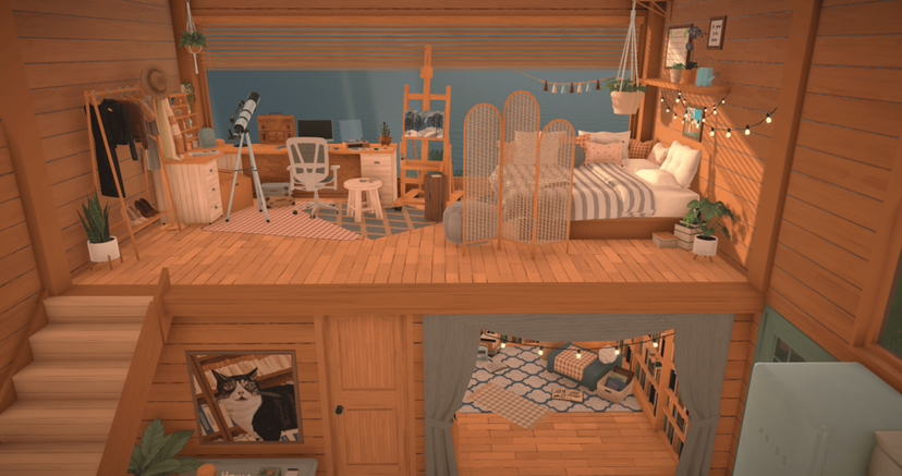 Split-Level Loft House Thezoibean Challenge