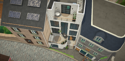 Four-story modern home