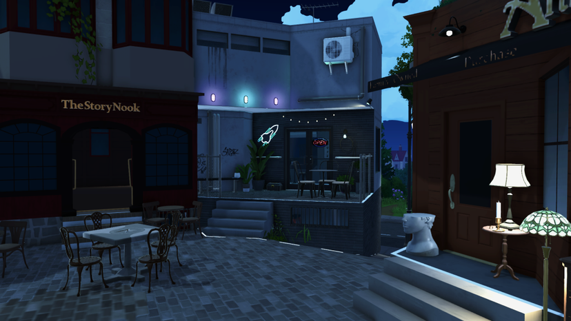 Cyberpunk Cafe & Comic Shop