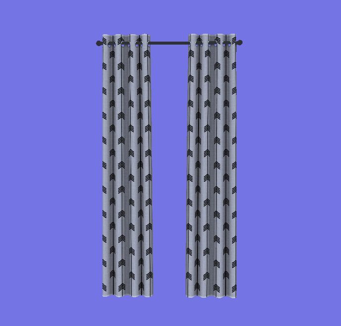 Sötétítő függöny Szürke 2x1