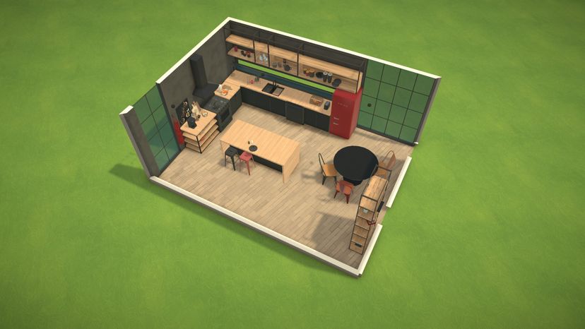 modern industrial kitchen