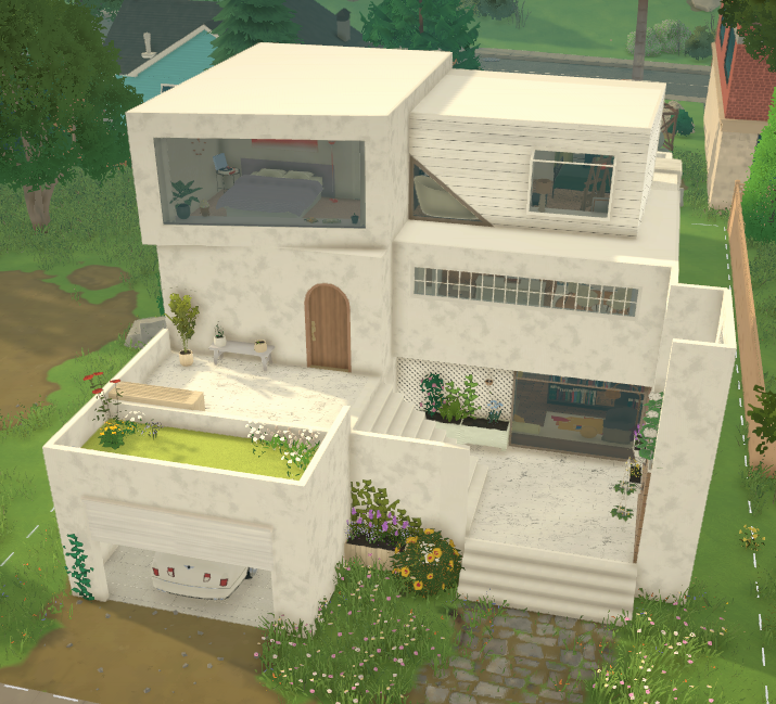白房子 white modern house 001