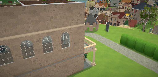 stately home with tower