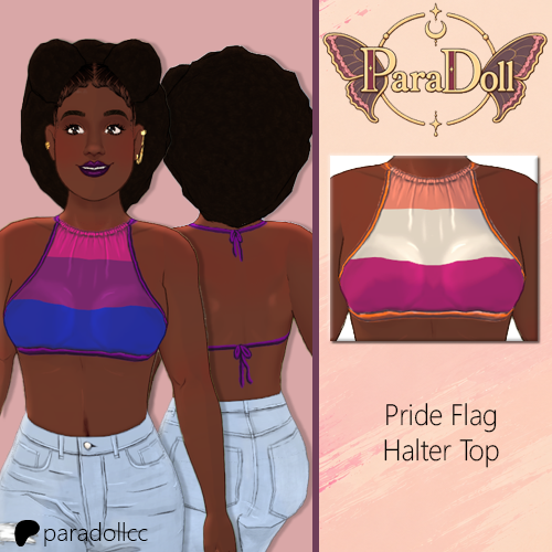 ParaDoll - Pride Flag Halter Top