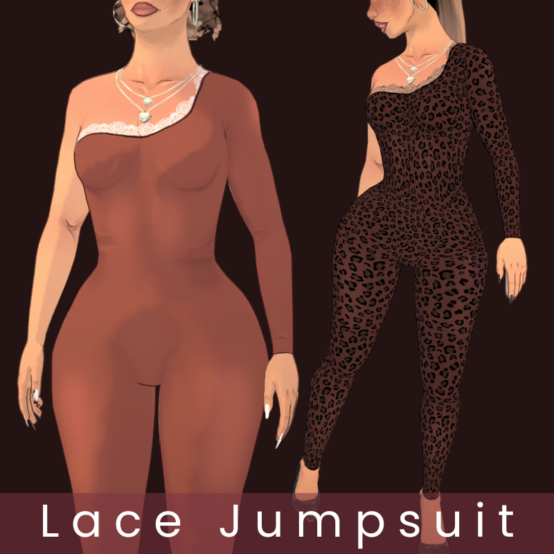 Lace Jumpsuit One Shoulder