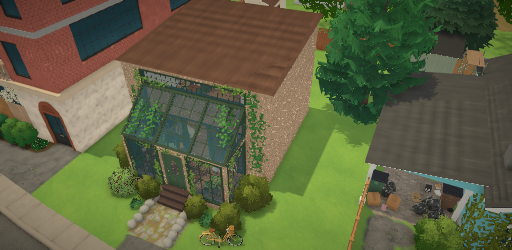 Industrial split-level house for a plants lover
