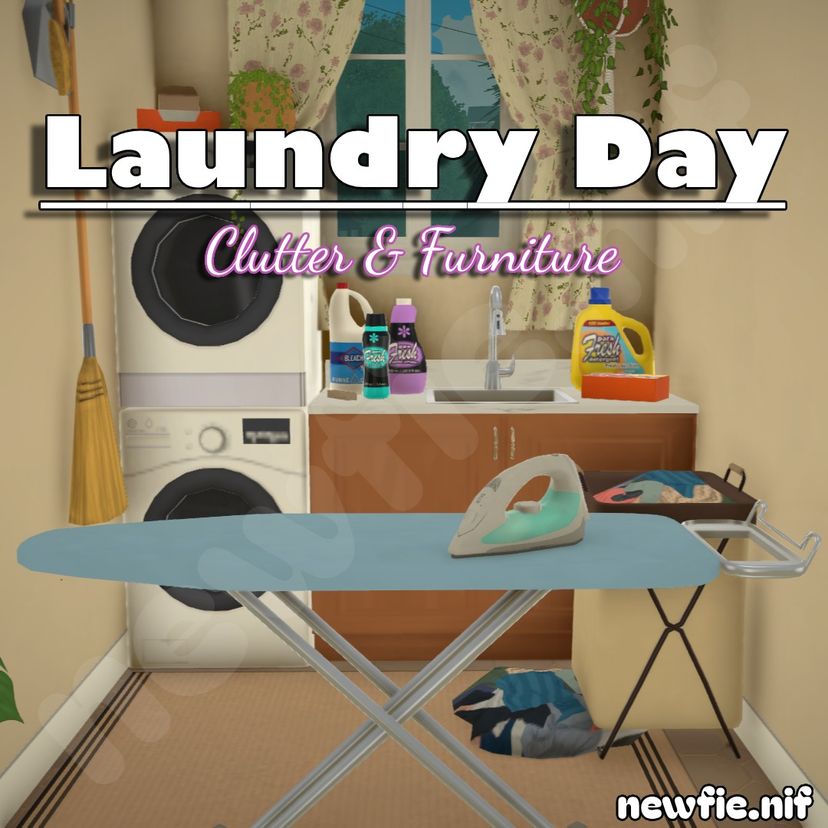 Laundry Day Clutter & Furniture