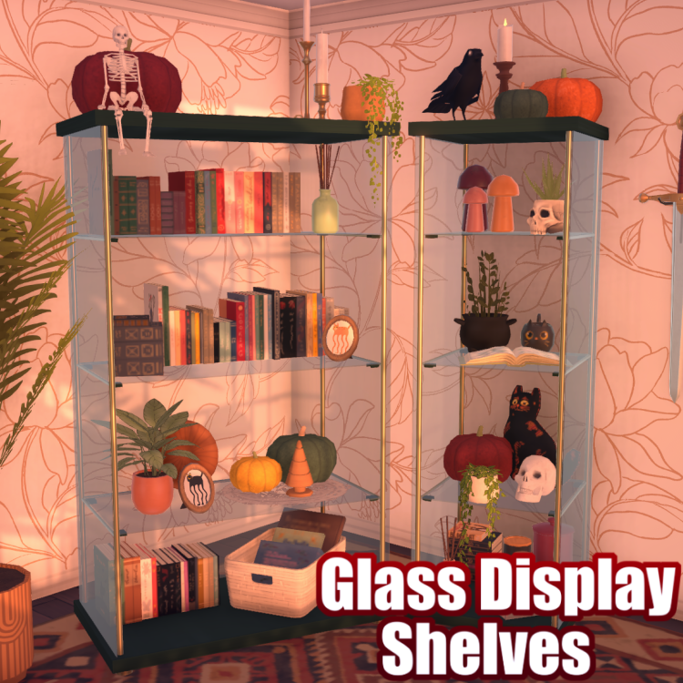 Glass Display Shelves [Ruto]✧
