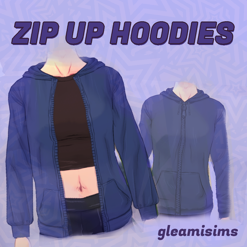 Gleamisims' Zip up Hoodies