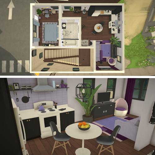 Black & Pastel Apartment