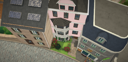Rosa Stadthaus in der Mitte