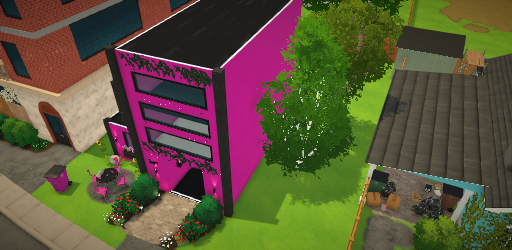 Modern pink x black home