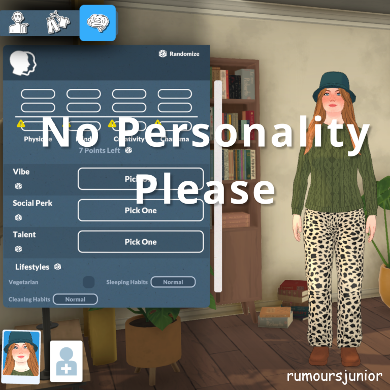 No Personality Please