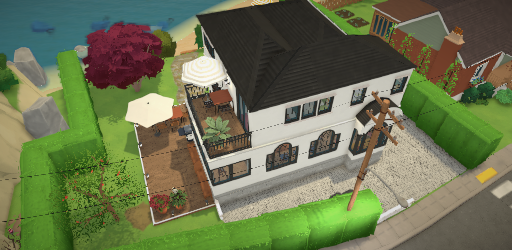 White house by the sea