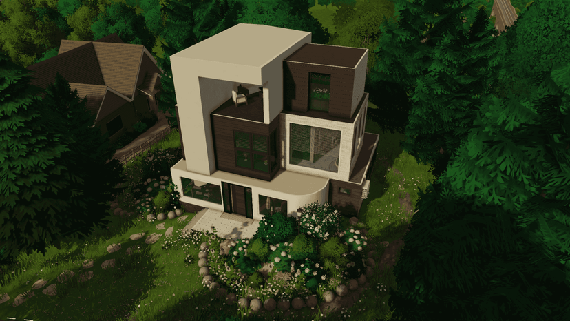 A modern forest retreat