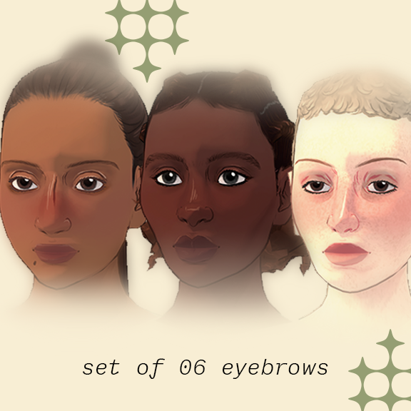 Set of 6 Eyebrows