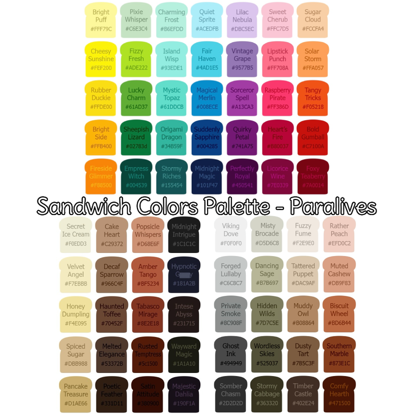 N0E - Sandwich Colors Palette (WildlyMiniatureSandwich)