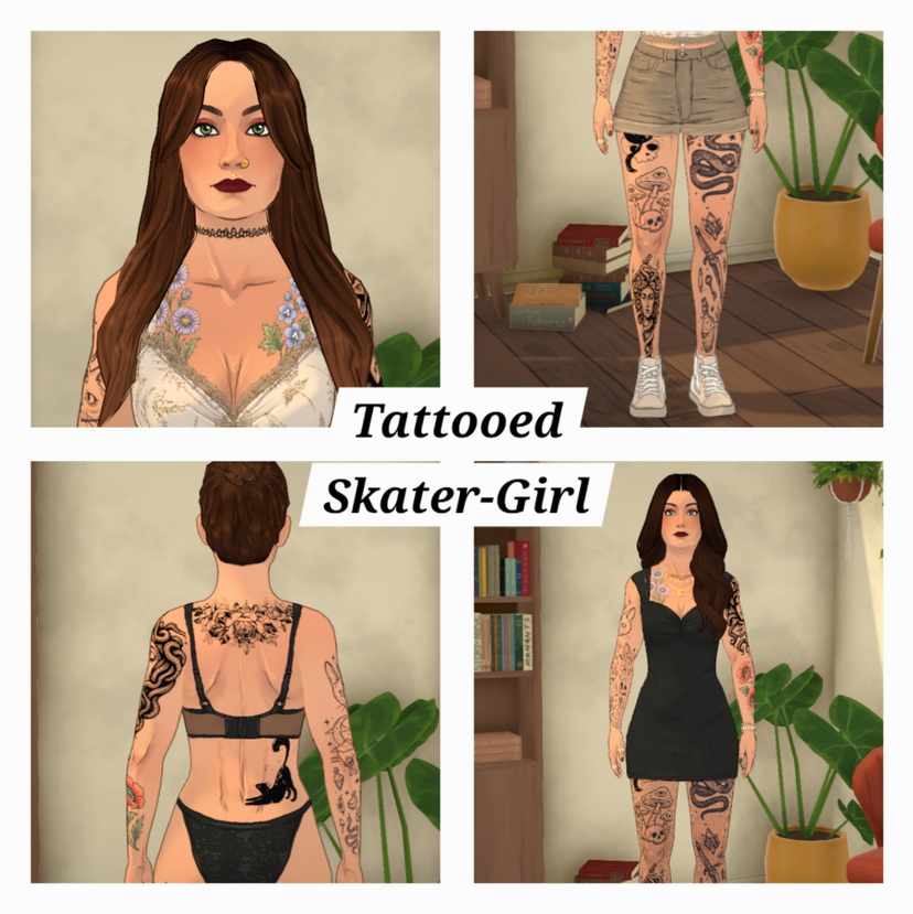 [FlaviaForesta] Tattooed Skater-Girl